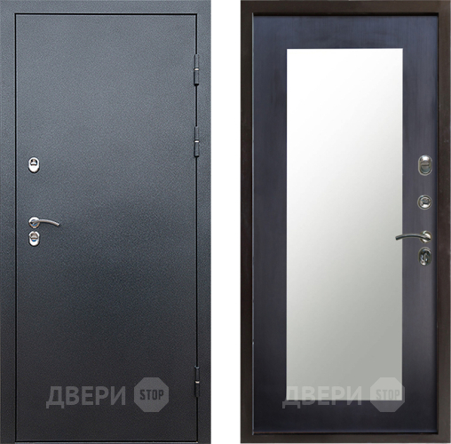 Дверь Престиж TERMO с терморазрывом Снегирь Серебро Зеркало пастораль Венге в Ивантеевке