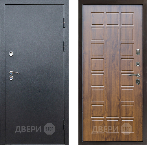 Входная металлическая Дверь Престиж TERMO с терморазрывом Снегирь Серебро Престиж Дуб в Ивантеевке