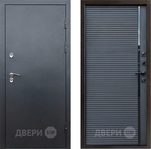 Дверь Престиж TERMO с терморазрывом Снегирь Серебро Porte Черный кварц в Ивантеевке