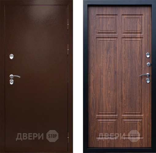Входная металлическая Дверь Престиж TERMO с терморазрывом Снегирь Медь Премиум Орех темный в Ивантеевке