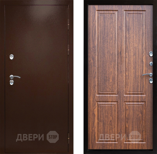 Входная металлическая Дверь Престиж TERMO с терморазрывом Снегирь Медь Премиум Орех светлый в Ивантеевке