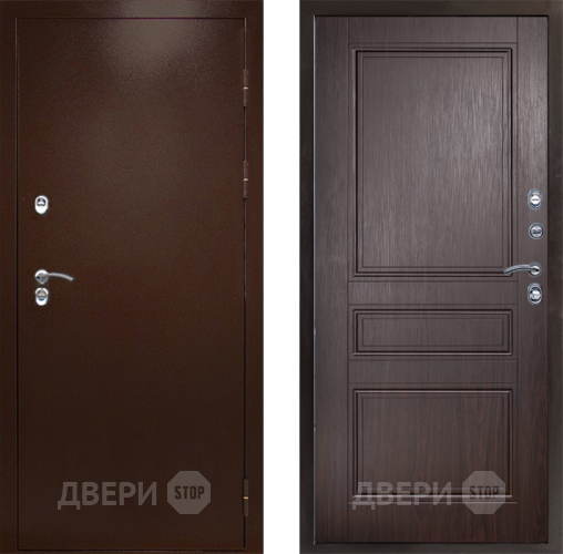Входная металлическая Дверь Престиж TERMO с терморазрывом Снегирь Медь Классика Венге в Ивантеевке