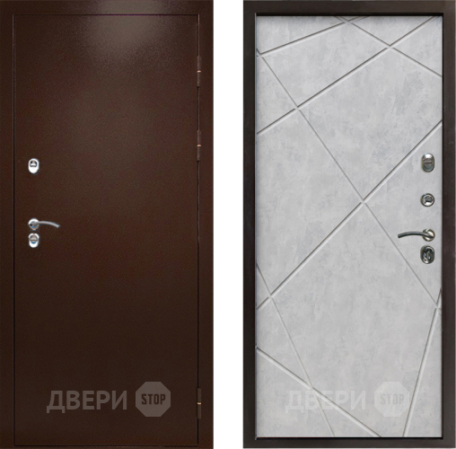 Входная металлическая Дверь Престиж TERMO с терморазрывом Снегирь Медь Лучи Бетон светлый в Ивантеевке