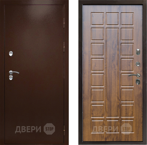 Входная металлическая Дверь Престиж TERMO с терморазрывом Снегирь Медь Престиж Дуб в Ивантеевке