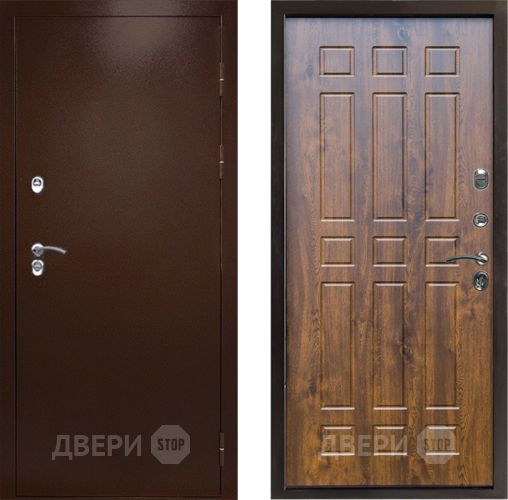 Входная металлическая Дверь Престиж TERMO с терморазрывом Снегирь Медь Спарта Дуб в Ивантеевке