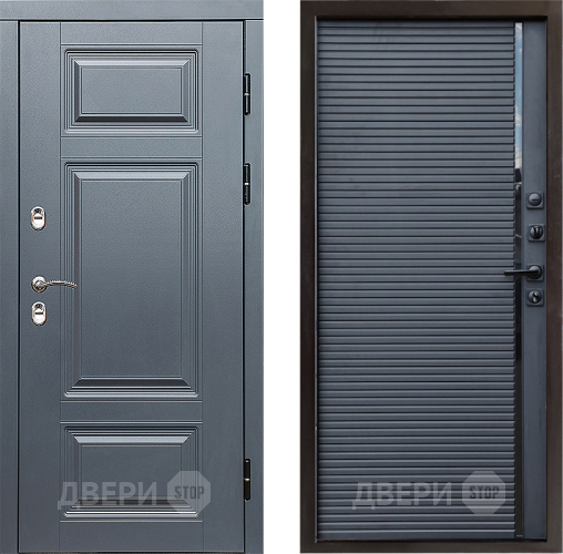 Дверь Престиж TERMO с терморазрывом Премиум Грэй Porte Черный кварц в Ивантеевке