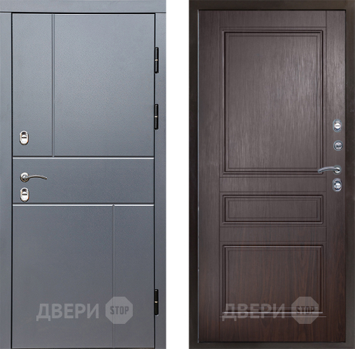 Входная металлическая Дверь Престиж TERMO с терморазрывом Горизонт Грэй Классика Венге в Ивантеевке