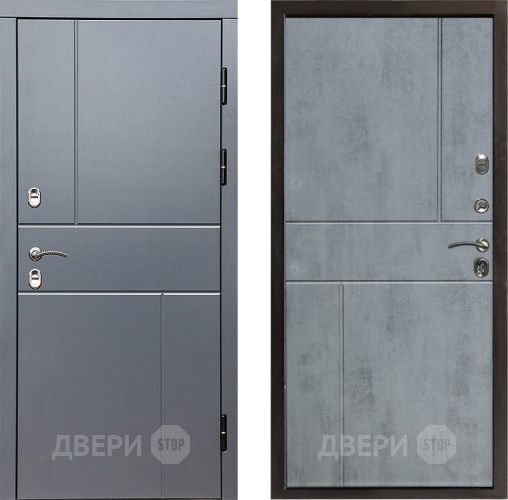 Входная металлическая Дверь Престиж TERMO с терморазрывом Горизонт Грэй Горизонт Бетон темный в Ивантеевке