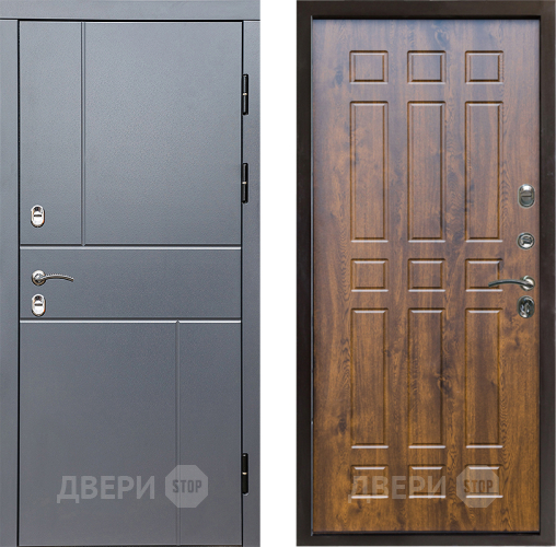 Входная металлическая Дверь Престиж TERMO с терморазрывом Горизонт Грэй Спарта Дуб в Ивантеевке