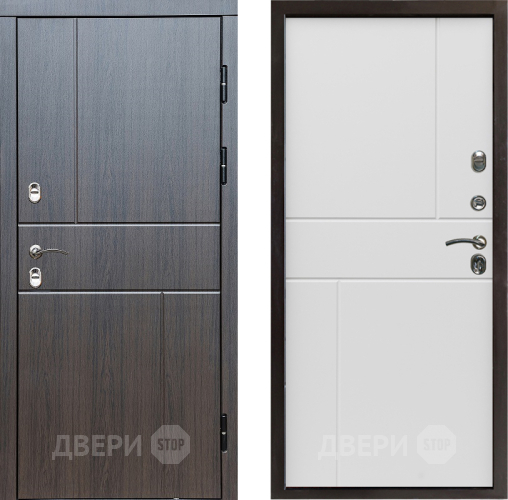 Входная металлическая Дверь Престиж TERMO с терморазрывом Горизонт Венге Горизонт Бетон белый в Ивантеевке