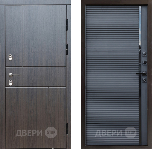 Входная металлическая Дверь Престиж TERMO с терморазрывом Горизонт Венге Porte Черный кварц в Ивантеевке