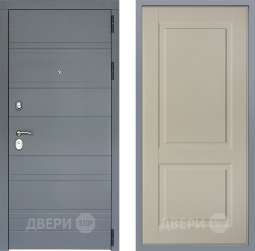 Дверь Заводские двери Лира Софт графит Доррен Шампань в Ивантеевке