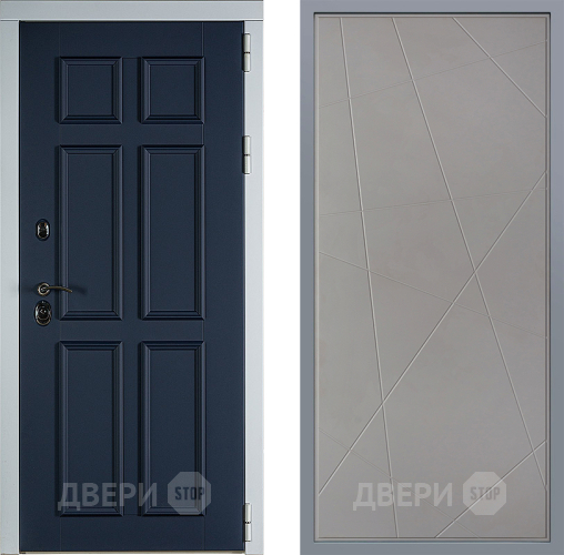 Дверь Заводские двери Стокгольм Флитта Грей софт в Ивантеевке
