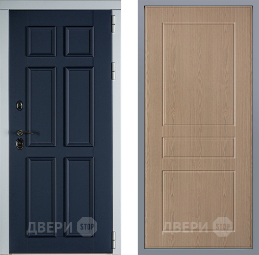 Дверь Заводские двери Стокгольм К-2 Беленый дуб в Ивантеевке