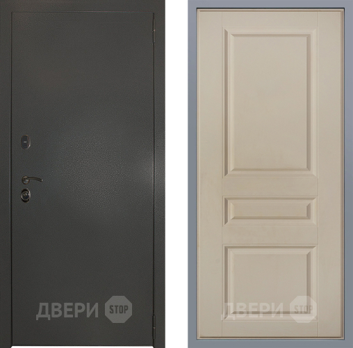 Дверь Заводские двери Эталон 3к антик серебро Стокгольм Шампань в Ивантеевке