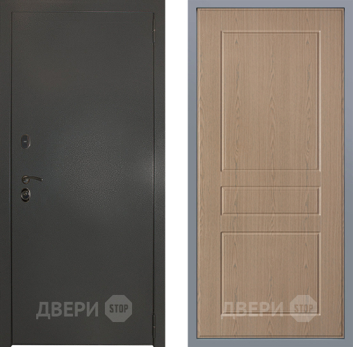 Дверь Заводские двери Эталон 3к антик серебро К-2 Беленый дуб в Ивантеевке