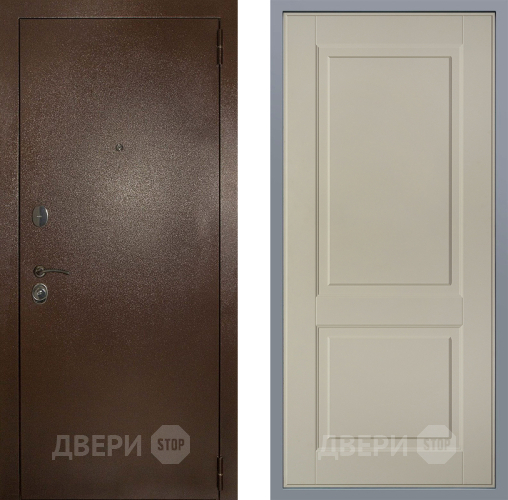Дверь Заводские двери Эталон 3к антик медь Доррен Шампань в Ивантеевке