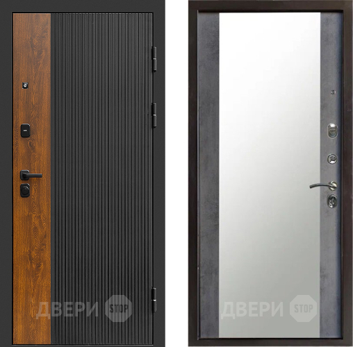 Дверь Престиж Prestizh Зеркало Бетон темный в Ивантеевке