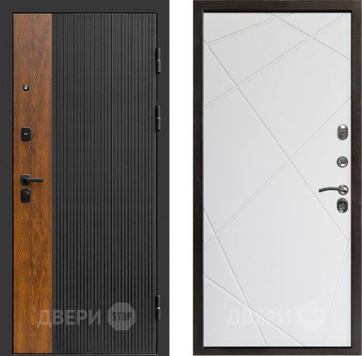 Входная металлическая Дверь Престиж Prestizh Лучи Бетон белый в Ивантеевке
