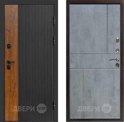 Входная металлическая Дверь Престиж Prestizh Горизонт Бетон темный в Ивантеевке