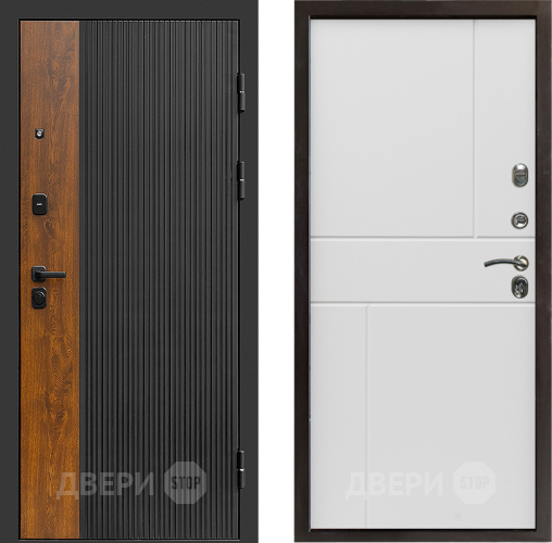 Входная металлическая Дверь Престиж Prestizh Горизонт Бетон белый в Ивантеевке