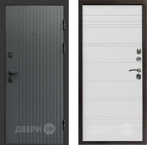 Входная металлическая Дверь Престиж Tvist Grey Line Белый в Ивантеевке