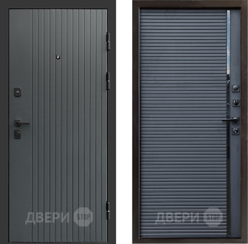 Входная металлическая Дверь Престиж Tvist Grey Porte Черный кварц в Ивантеевке