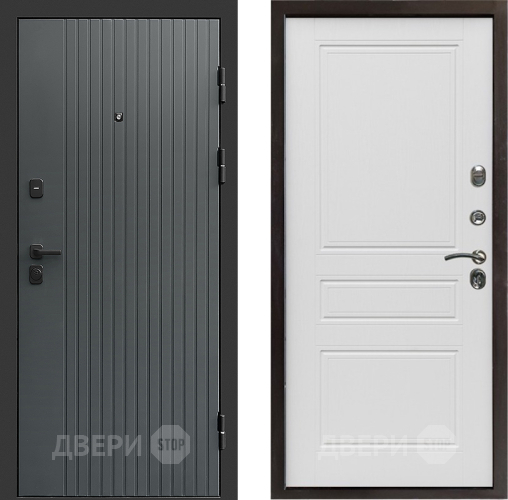 Входная металлическая Дверь Престиж Tvist Grey Классика Лиственница белая в Ивантеевке