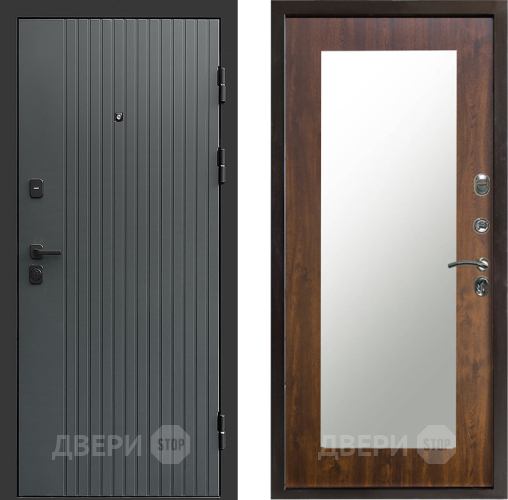 Дверь Престиж Tvist Grey Зеркло Пастораль Дуб в Ивантеевке