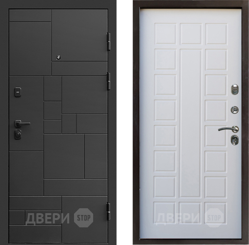 Входная металлическая Дверь Престиж Kvadro Престиж Белое дерево в Ивантеевке
