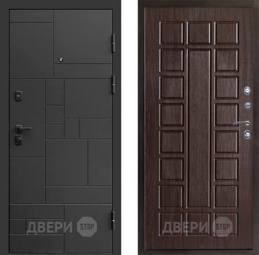 Входная металлическая Дверь Престиж Kvadro Престиж Венге в Ивантеевке