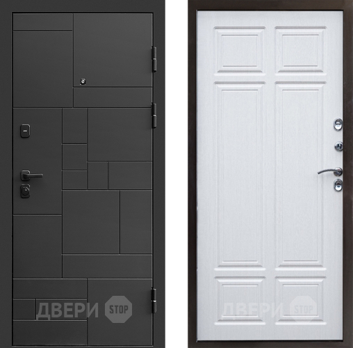 Входная металлическая Дверь Престиж Kvadro Премиум Лиственница белая в Ивантеевке