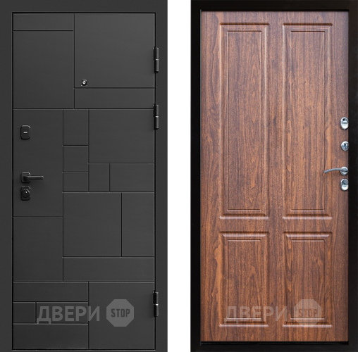 Входная металлическая Дверь Престиж Kvadro Премиум Орех светлый в Ивантеевке