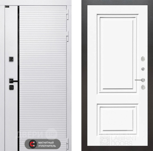 Дверь Лабиринт (LABIRINT) Royal 26 Белый (RAL-9003) в Ивантеевке