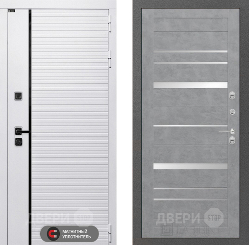 Входная металлическая Дверь Лабиринт (LABIRINT) Royal 20 Бетон светлый в Ивантеевке