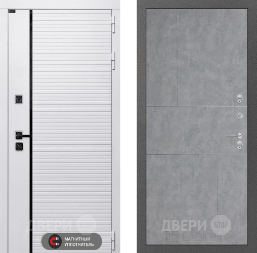 Входная металлическая Дверь Лабиринт (LABIRINT) Royal 21 Бетон светлый в Ивантеевке