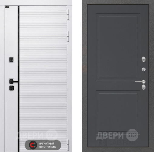 Дверь Лабиринт (LABIRINT) Royal 11 Графит софт в Ивантеевке