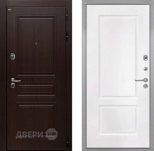 Дверь Интекрон (INTECRON) Брайтон Тиковое Дерево КВ-2 Белый матовый в Ивантеевке
