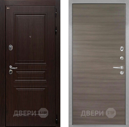Входная металлическая Дверь Интекрон (INTECRON) Брайтон Тиковое Дерево Гладкая Дуб тоскано поперечный в Ивантеевке