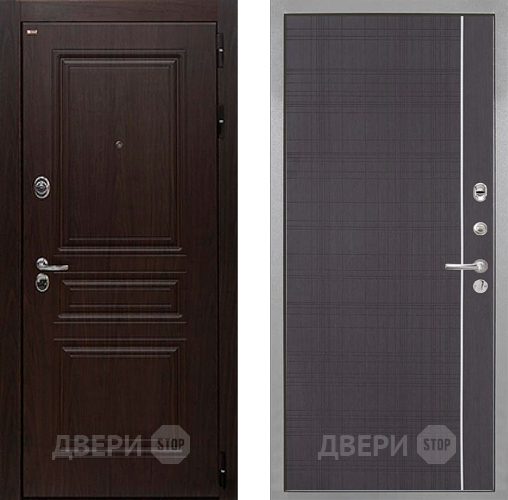 Входная металлическая Дверь Интекрон (INTECRON) Брайтон Тиковое Дерево В-07 с молдингом Венге в Ивантеевке