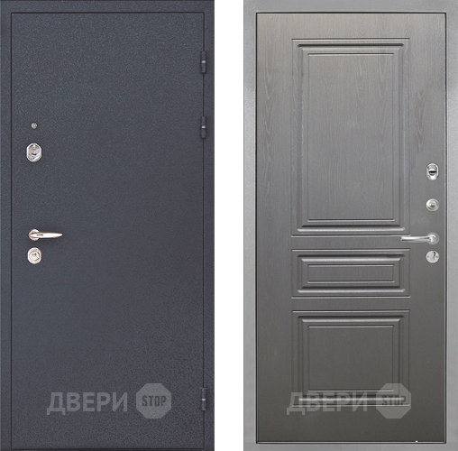 Входная металлическая Дверь Интекрон (INTECRON) Колизей ФЛ-243 Графит вуд дуб в Ивантеевке