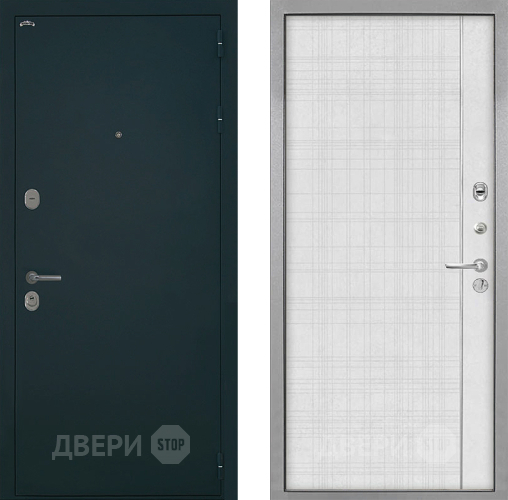 Входная металлическая Дверь Интекрон (INTECRON) Греция В-07 с молдингом Лофт белый в Ивантеевке
