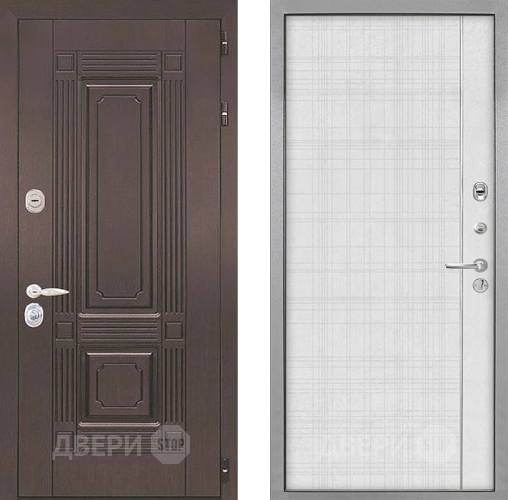 Входная металлическая Дверь Интекрон (INTECRON) Италия В-07 с молдингом Лофт белый в Ивантеевке