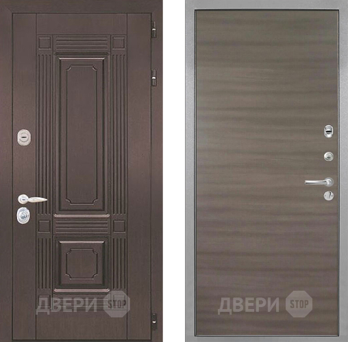 Входная металлическая Дверь Интекрон (INTECRON) Италия Гладкая Дуб тоскано поперечный в Ивантеевке