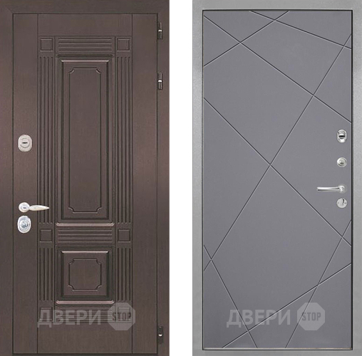 Входная металлическая Дверь Интекрон (INTECRON) Италия Лучи-М Графит софт в Ивантеевке