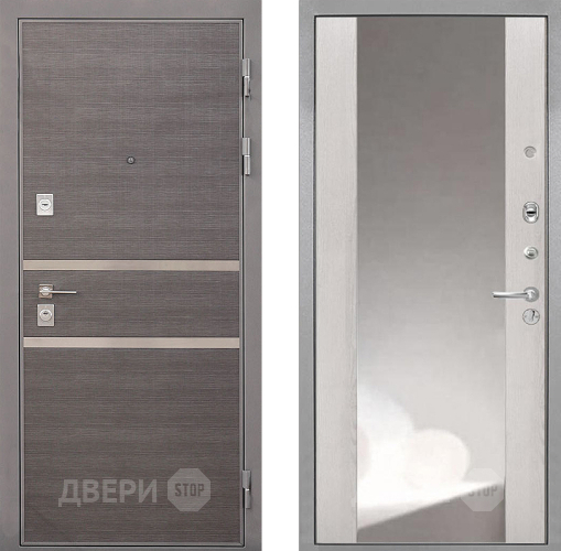 Дверь Интекрон (INTECRON) Неаполь ФЛЗ-516 Зеркало Сосна белая в Ивантеевке