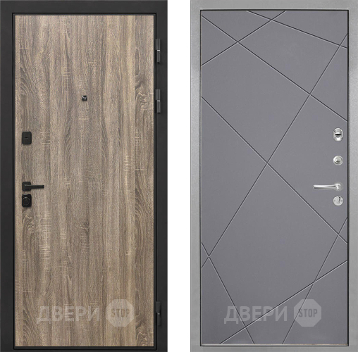 Входная металлическая Дверь Интекрон (INTECRON) Профит Black Дуб Турин Лучи-М Графит софт в Ивантеевке