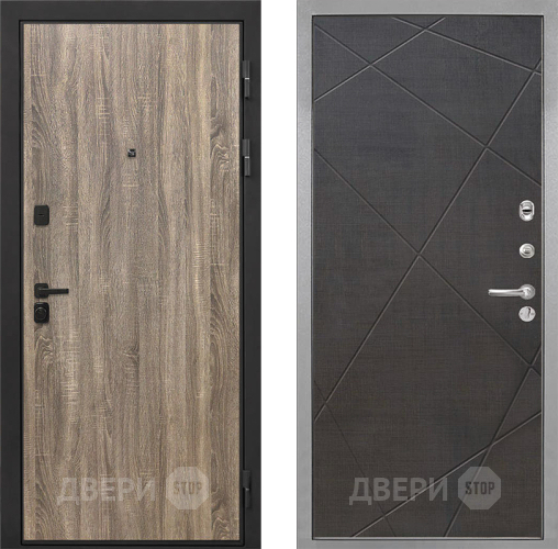 Входная металлическая Дверь Интекрон (INTECRON) Профит Black Дуб Турин Лучи-М Венге распил кофе в Ивантеевке