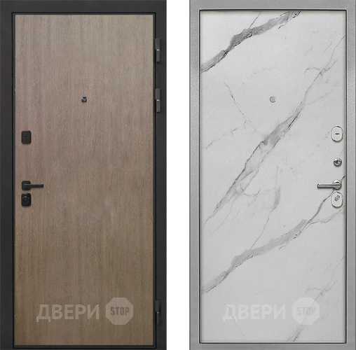 Входная металлическая Дверь Интекрон (INTECRON) Профит Black Венге Коричневый Гладкая Мрамор натуральный арктик в Ивантеевке