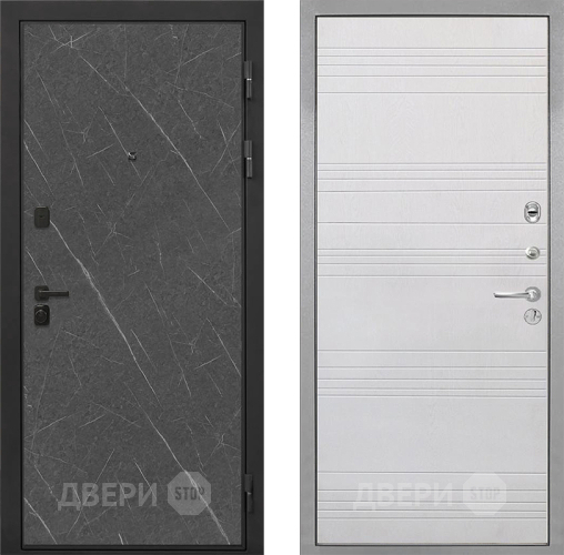 Дверь Интекрон (INTECRON) Профит Black Гранит Лава Оникс ФЛ-316 Белый ясень в Ивантеевке